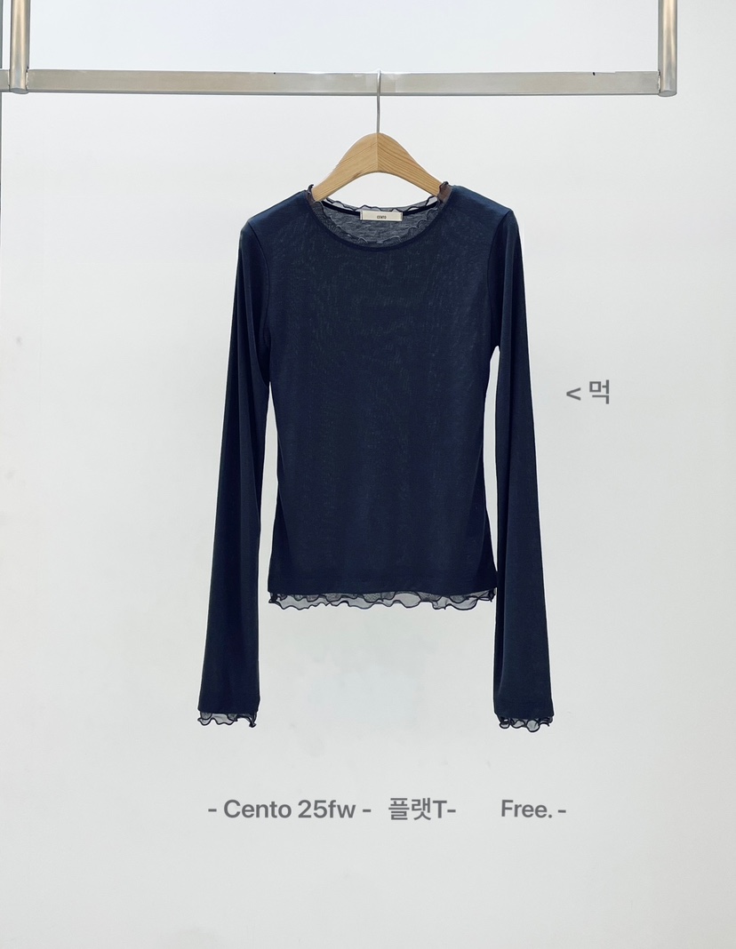 SETPLATZ東大門㊣實拍女裝新品25秋冬時尚真品推薦休閑長袖T恤PLATZCLASSIC長袖T恤圖色4
