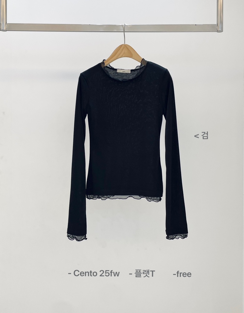 SETPLATZ東大門㊣實拍女裝新品25秋冬時尚真品推薦休閑長袖T恤PLATZCLASSIC長袖T恤圖色5