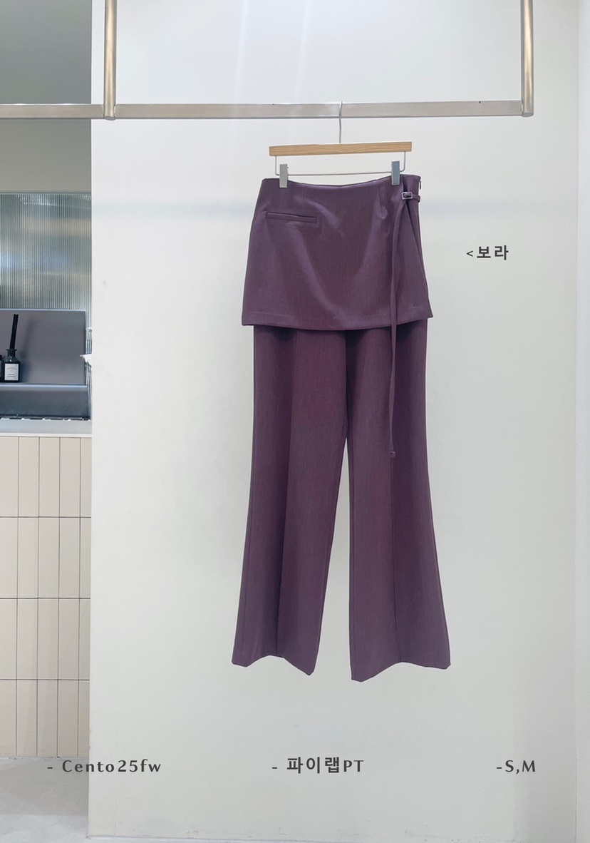 SETPLATZ韓國直郵㊣女士新品熱賣人氣25秋冬時尚職業休閑裙褲PLATZCLASSIC裙褲圖色2