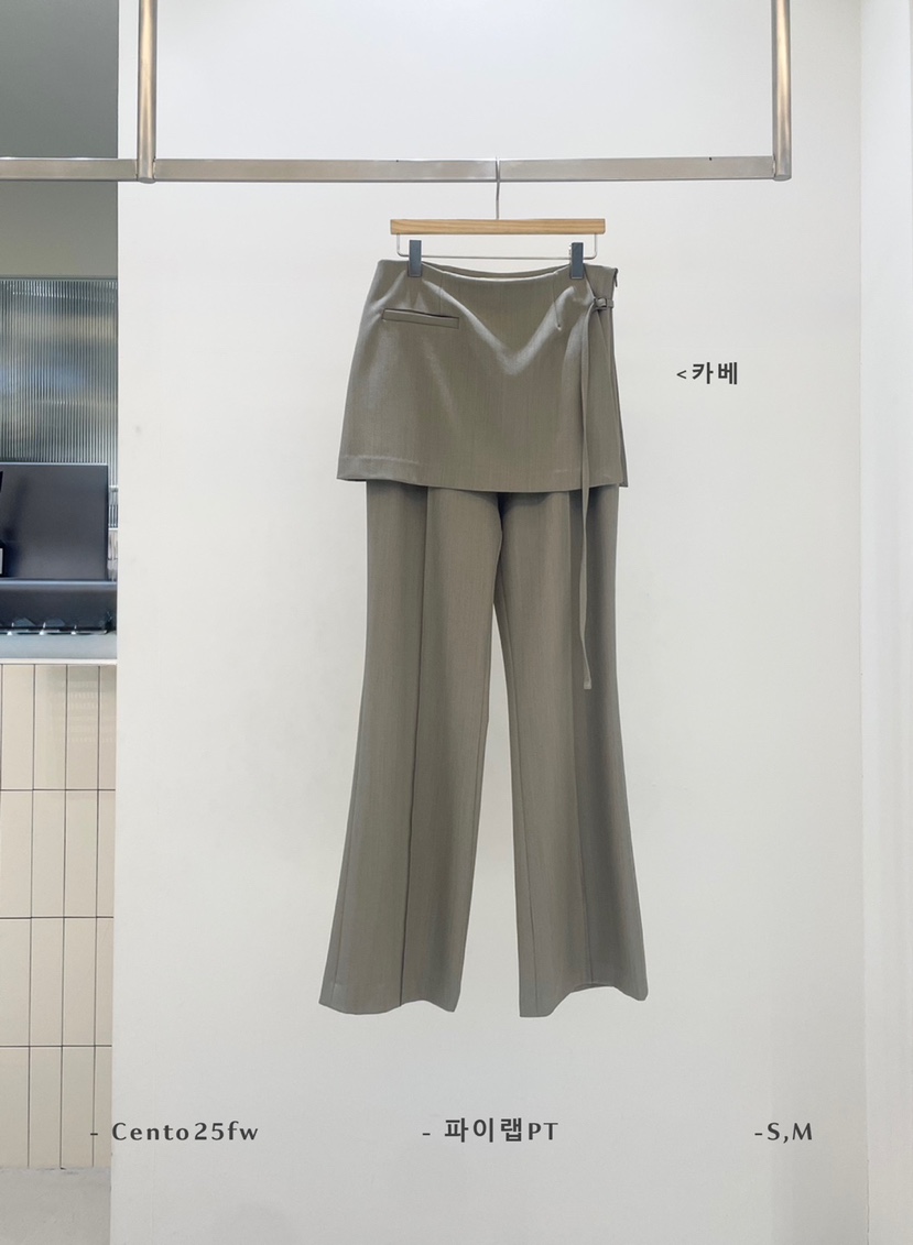 SETPLATZ韓國直郵㊣女士新品熱賣人氣25秋冬時尚職業休閑裙褲PLATZCLASSIC裙褲圖色3