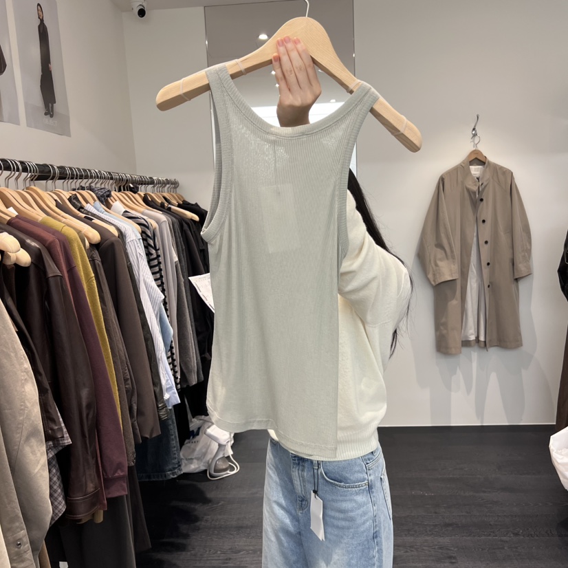 OBJECT東大門㊣代購女裝新款25秋冬時尚熱賣推薦休閑吊帶背心OBJECT吊帶/背心