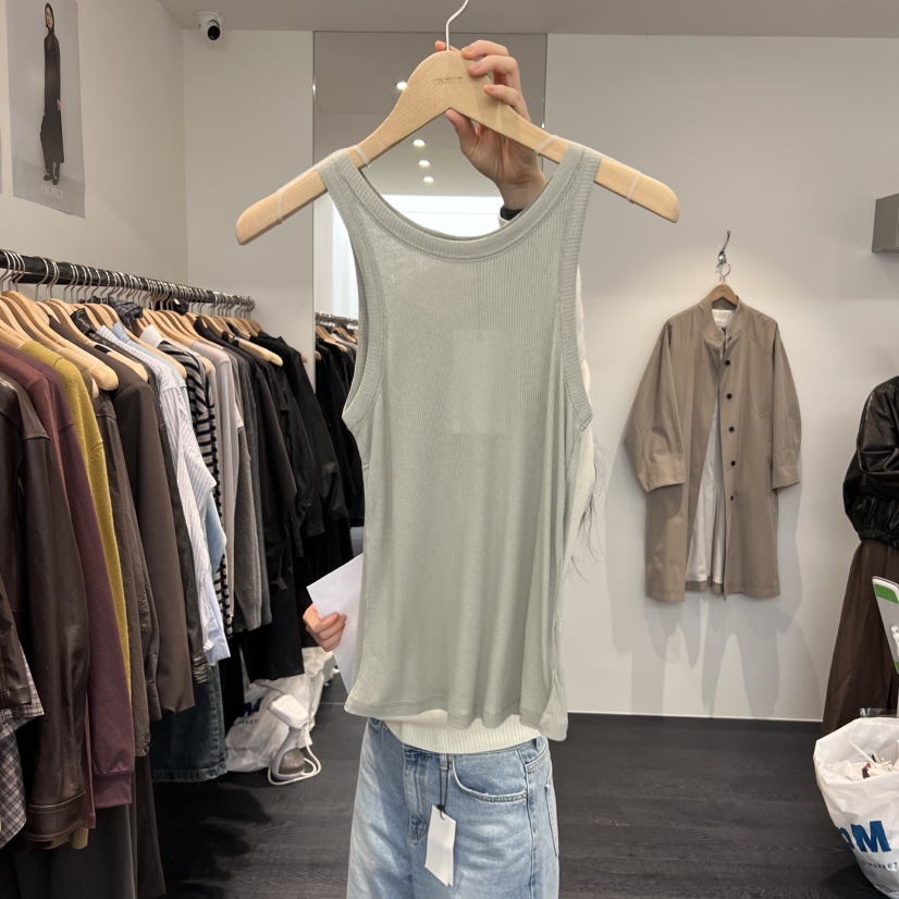 OBJECT東大門㊣代購女裝新款25秋冬時尚熱賣推薦休閑吊帶背心OBJECT吊帶/背心圖色1