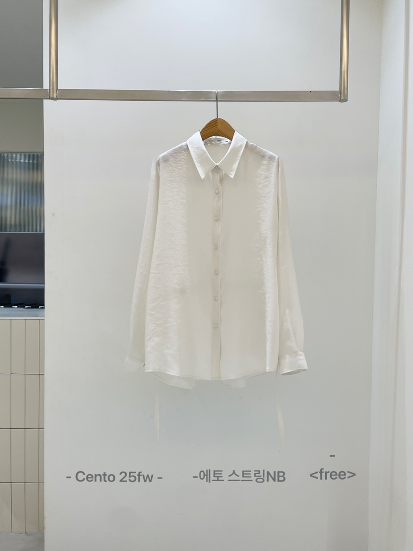 SETPLATZ東大門㊣實拍女裝新款真品25秋冬時尚休閑襯衫蕾絲衫PLATZCLASSIC襯衫/蕾絲衫圖色1