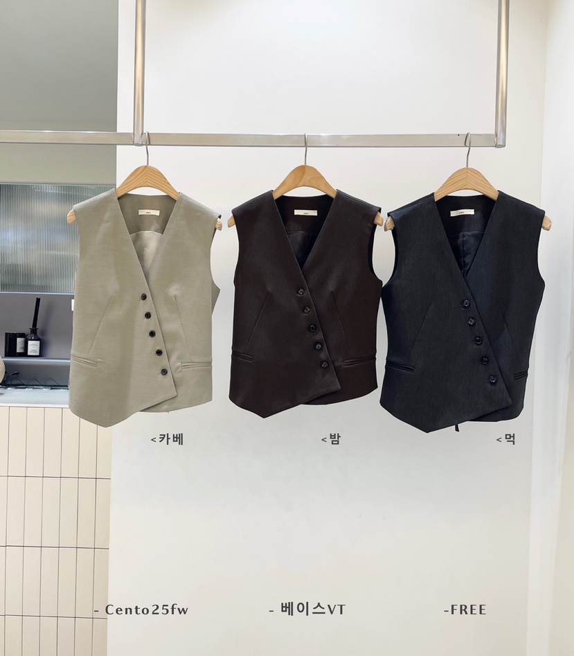 SETPLATZ韓國代購㊣女士新品真品25秋冬職業推薦時尚人氣馬甲PLATZCLASSIC馬甲