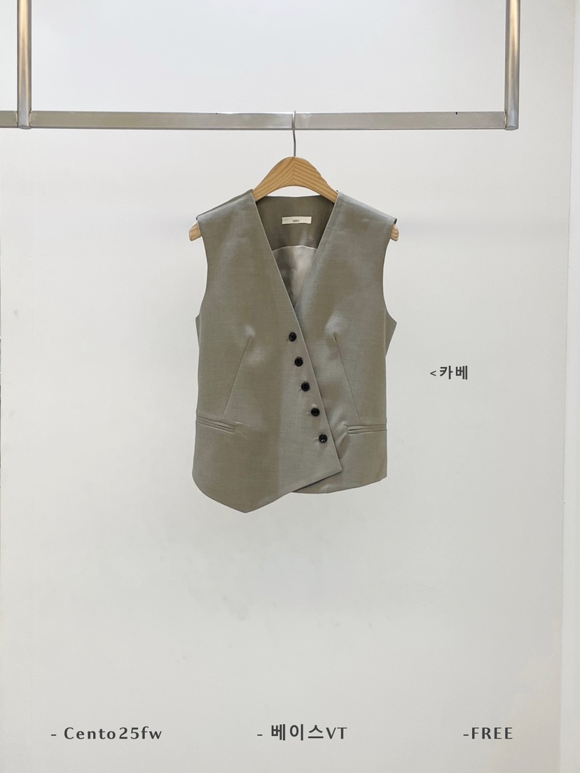 SETPLATZ韓國代購㊣女士新品真品25秋冬職業推薦時尚人氣馬甲PLATZCLASSIC馬甲圖色1