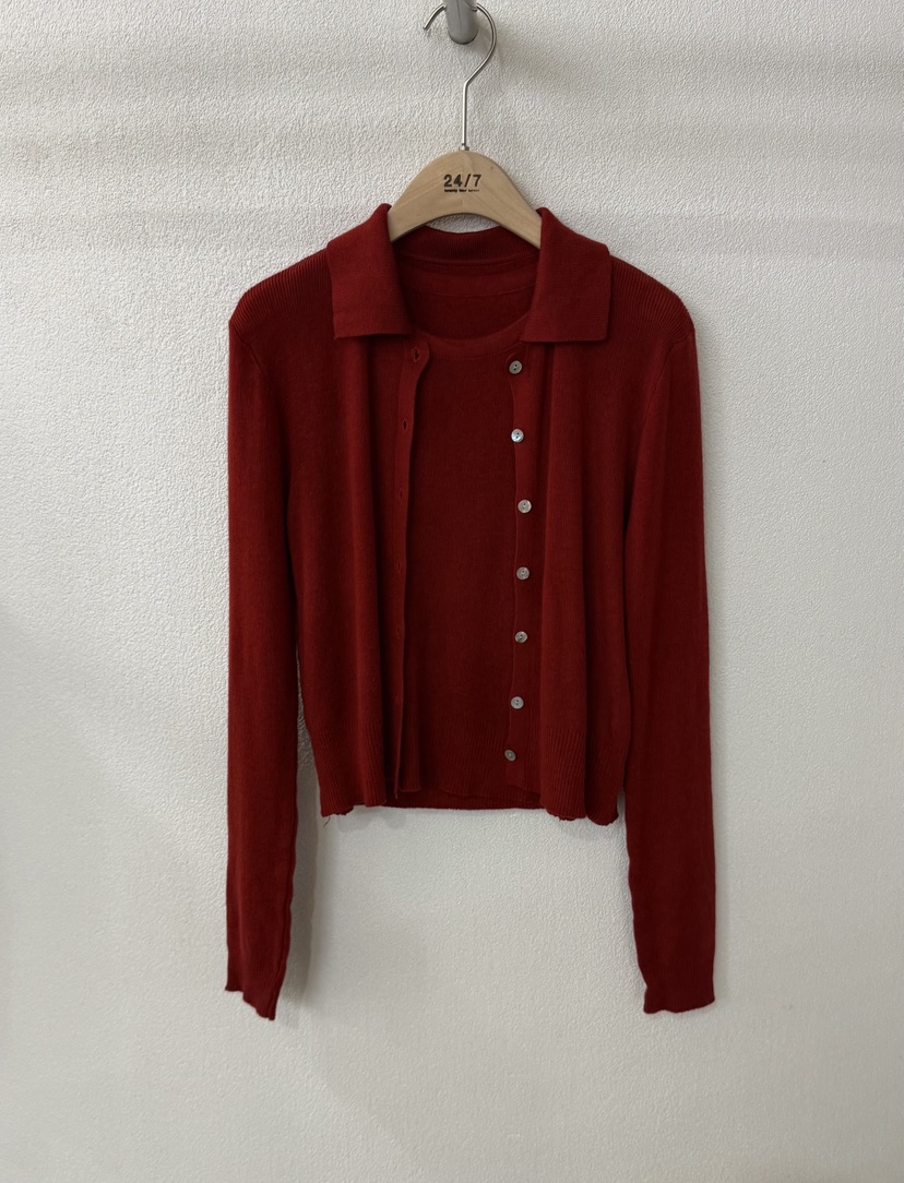 TWENTY FOUR SEVEN24-7東大門㊣代購女裝新品人氣套裝含吊帶兩件套TEWNTY FOUR SEVEN24-7套裝圖色2