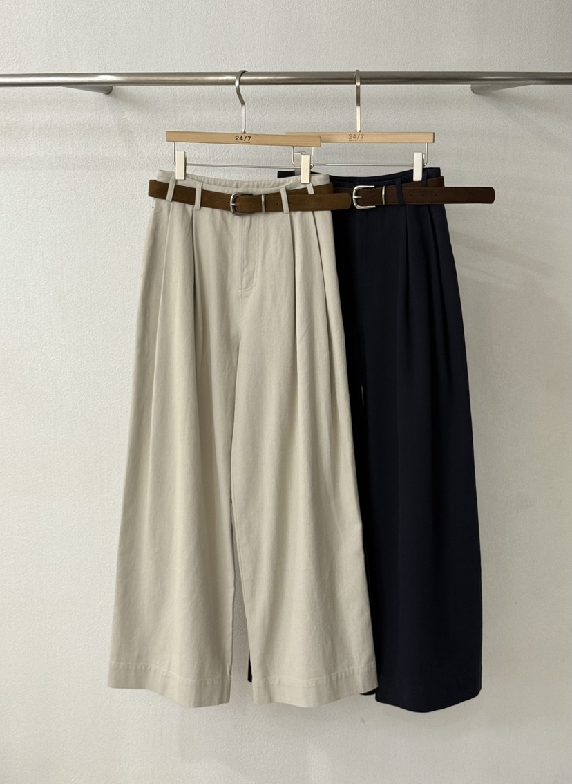 TWENTY FOUR SEVEN24-7東大門㊣直郵女裝新品人氣休閑褲含腰帶TEWNTY FOUR SEVEN24-7休閑褲