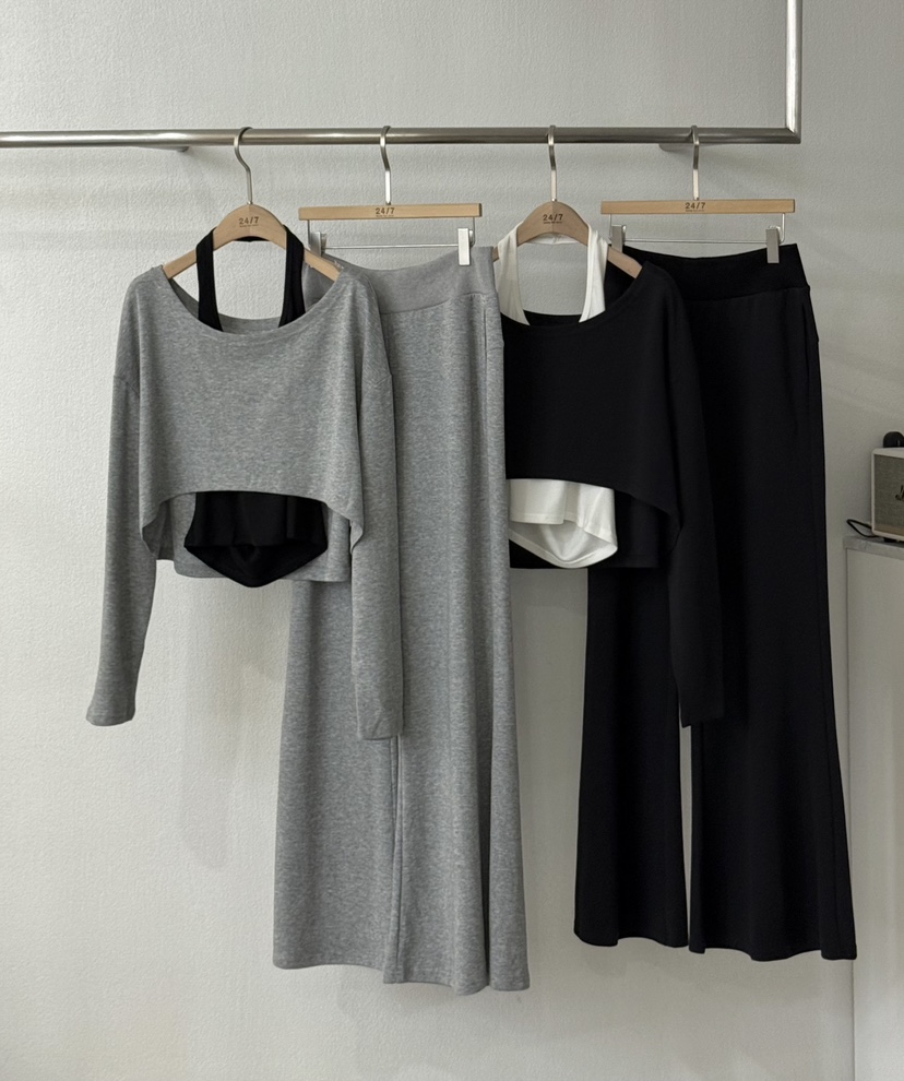 TWENTY FOUR SEVEN24-7韓國直郵㊣女裝新品休閑套裝兩件套TEWNTY FOUR SEVEN24-7套裝