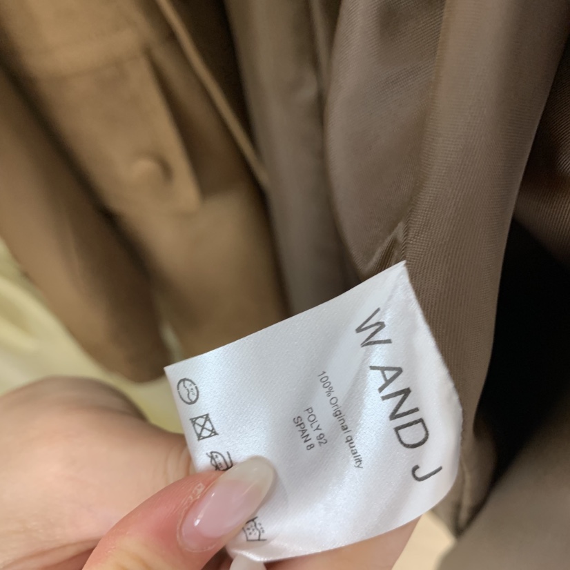 W AND J韓國代購㊣女裝新品時尚休閑真品25秋冬推薦職業夾克W AND J夾克