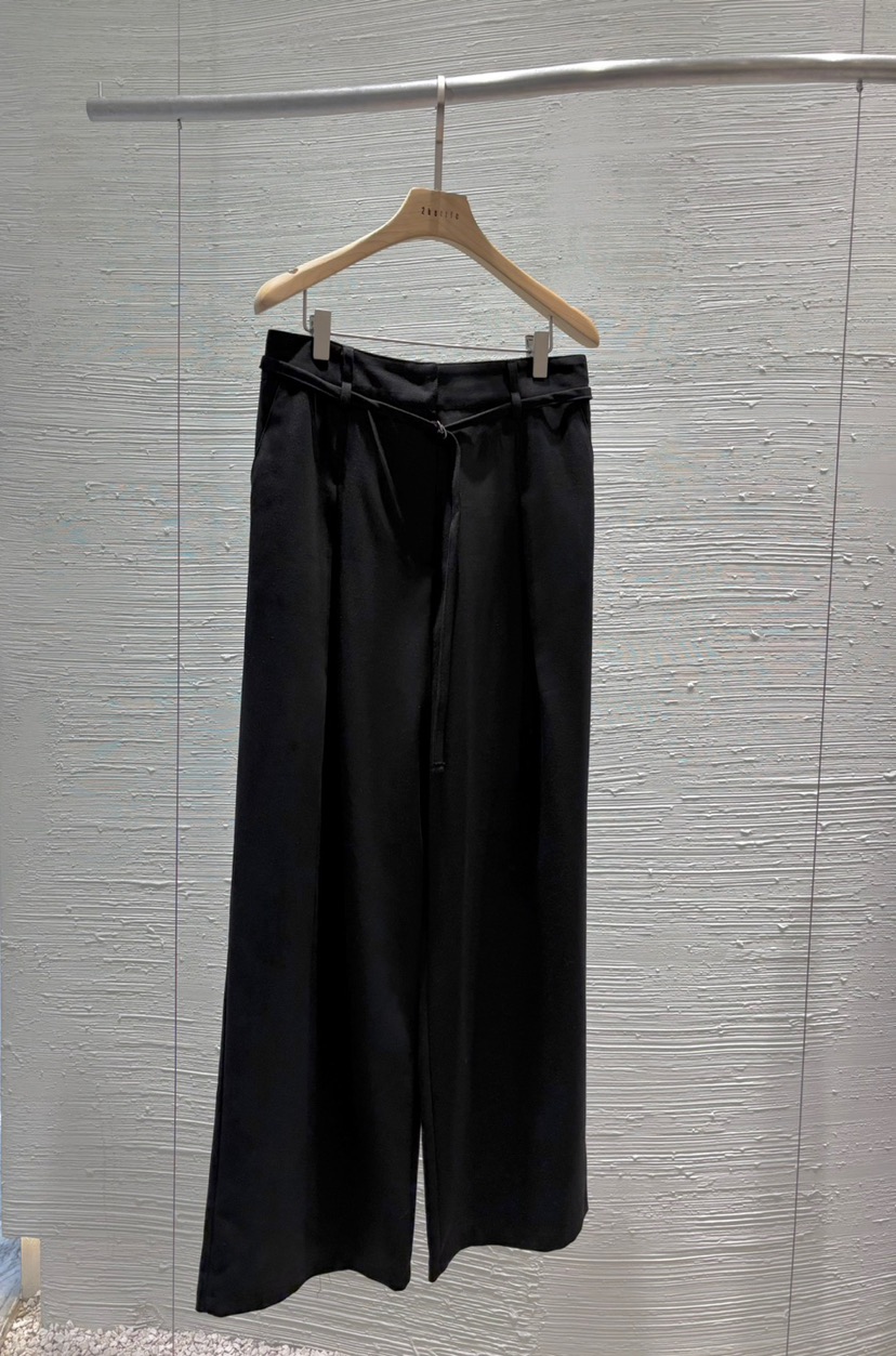 2BOTTLE韓國代購㊣女士新品休閑熱賣人氣職業25秋冬休閑褲含腰繩2BOTTLE休閑褲圖色3