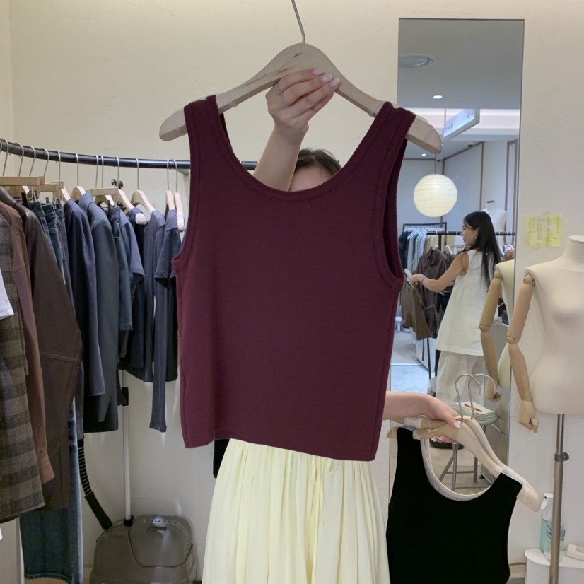 W AND J東大門㊣實拍女士新品人氣25秋冬真品熱賣吊帶背心W AND J吊帶/背心