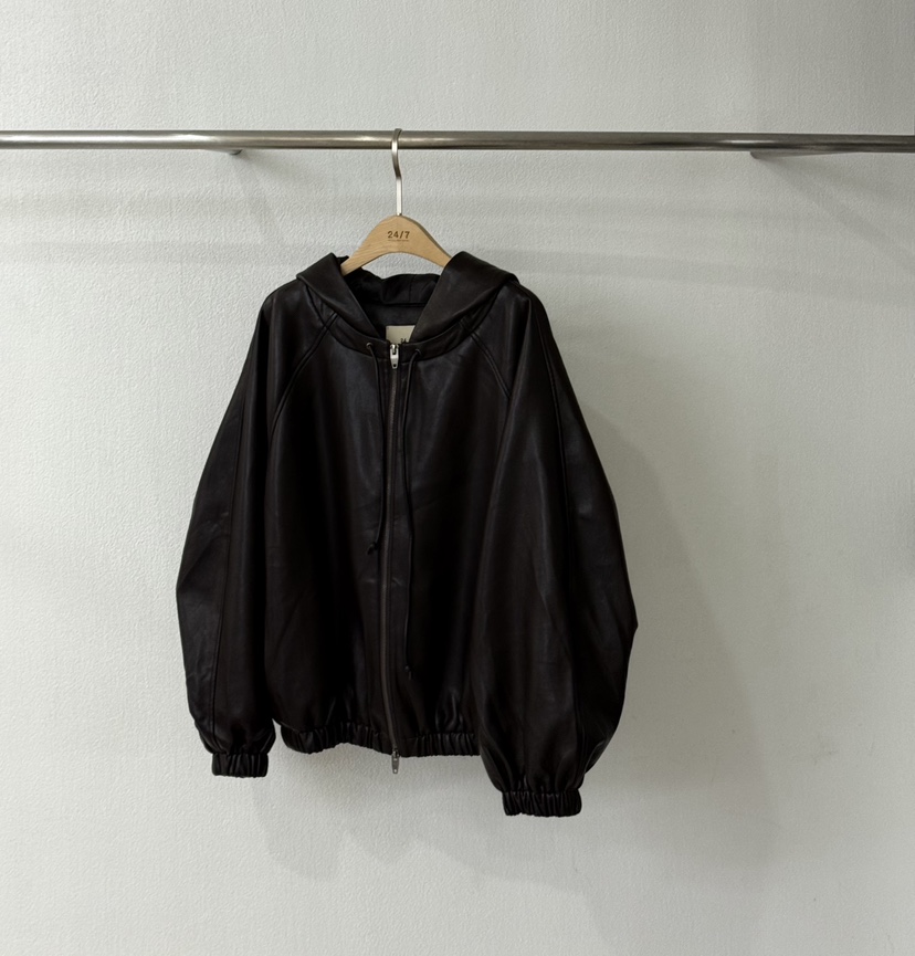 TWENTY FOUR SEVEN24-7東大門㊣代購女裝新品人氣夾克皮革TEWNTY FOUR SEVEN24-7夾克圖色2