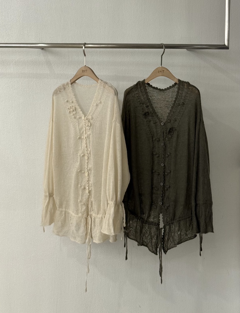 TWENTY FOUR SEVEN24-7韓國直郵㊣女裝新品真品襯衫蕾絲衫馬海毛TEWNTY FOUR SEVEN24-7襯衫/蕾絲衫