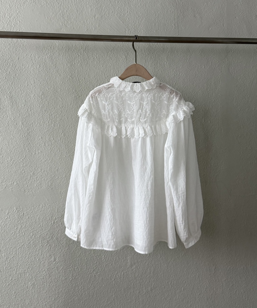 TWENTY FOUR SEVEN24-7韓國代購㊣女士新品休閑襯衫蕾絲衫TEWNTY FOUR SEVEN24-7襯衫/蕾絲衫