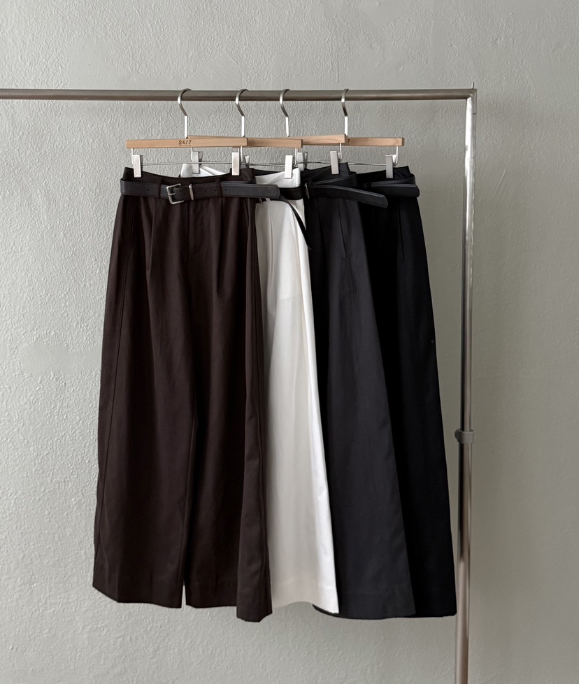 TWENTY FOUR SEVEN24-7東大門㊣直郵女士新品休閑休閑褲含腰帶TEWNTY FOUR SEVEN24-7休閑褲