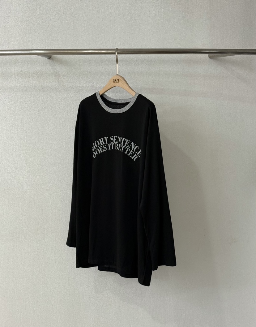 TWENTY FOUR SEVEN24-7韓國代購㊣女裝新款真品25秋冬長袖T恤TEWNTY FOUR SEVEN24-7長袖T恤圖色2