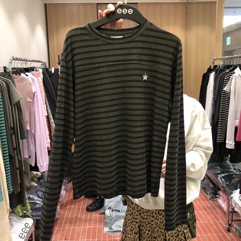 E/E/E東大門㊣代購女裝新款真品推薦時尚人氣職業長袖T恤E/E/E長袖T恤圖色3