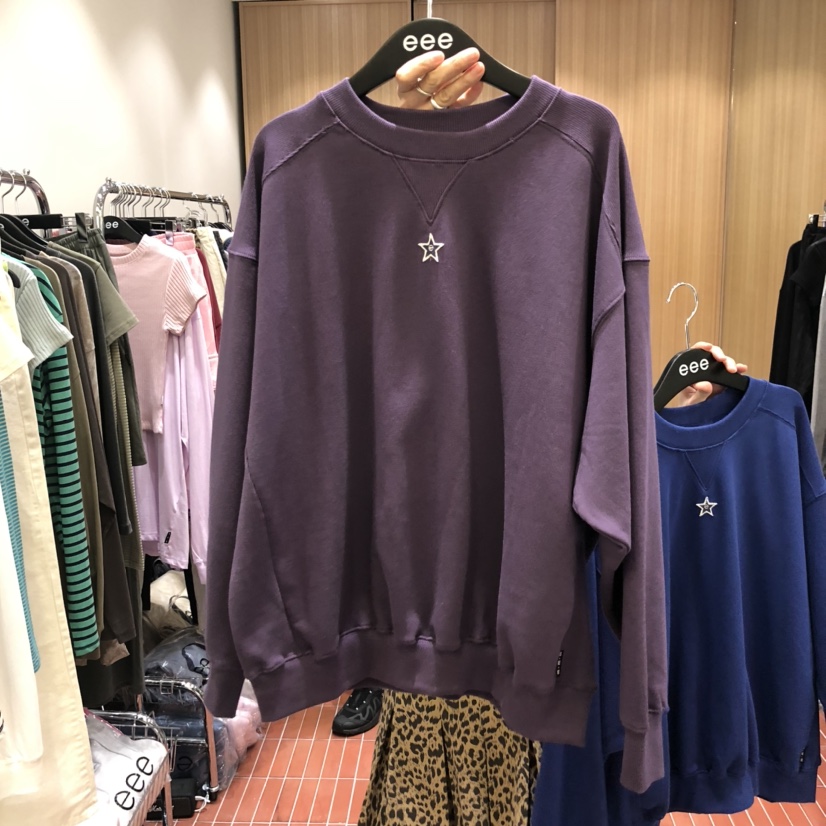 E/E/E東大門㊣代購女裝新款職業熱賣真品時尚人氣休閑衛衣E/E/E衛衣圖色1