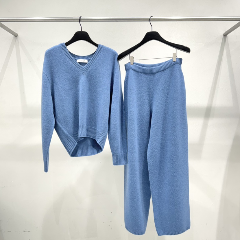 RIVER東大門㊣實拍女士新品25秋冬時尚推薦職業休閑褲針織褲WATER/RIVER休閑褲