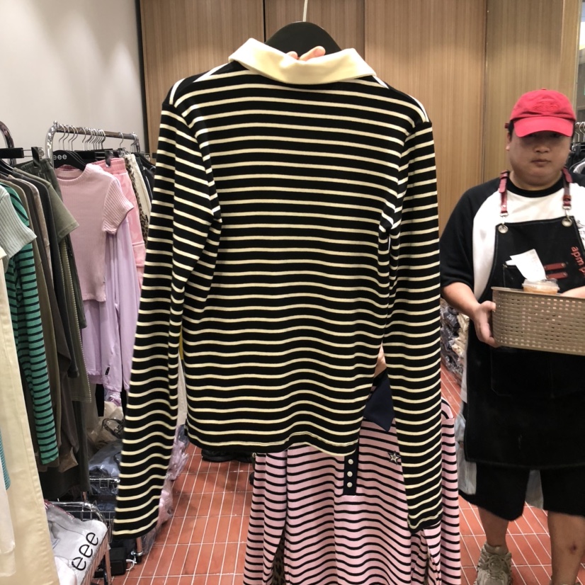 E/E/E東大門㊣直郵女士新品時尚職業休閑熱賣25秋冬長袖T恤E/E/E長袖T恤