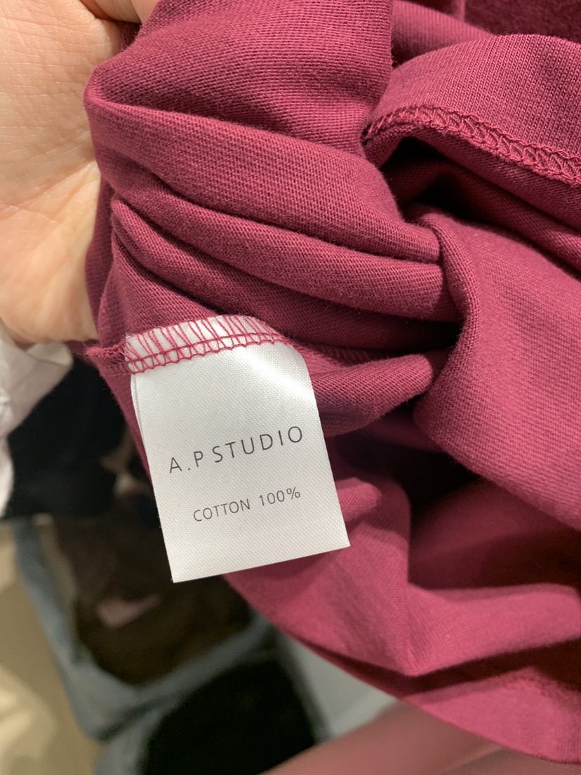 A P-STUDIO韓國代購㊣女士新款休閑真品25秋冬推薦人氣T恤A P-STUDIOT恤