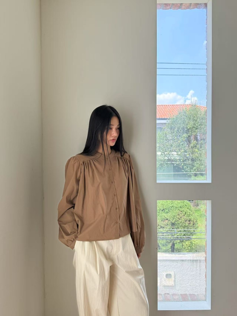 A P-STUDIO韓國直郵㊣女士新款休閑職業推薦25秋冬襯衫蕾絲衫A P-STUDIO襯衫/蕾絲衫
