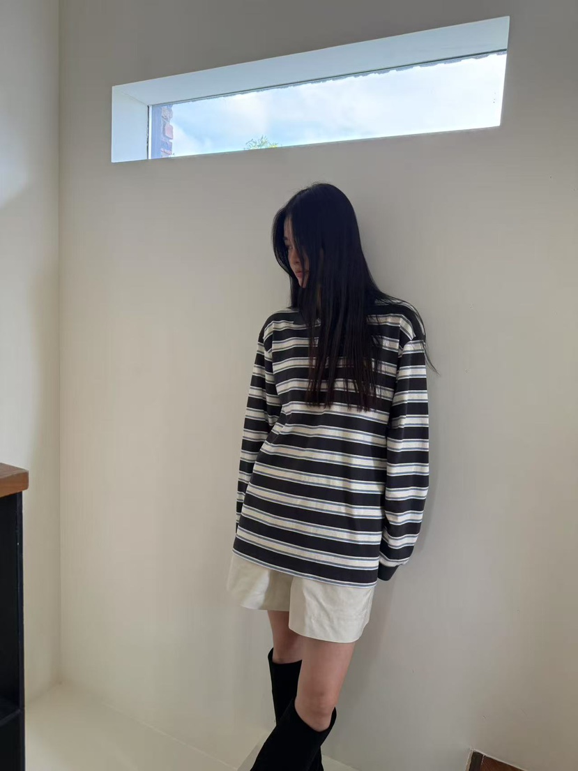 A P-STUDIO東大門㊣代購女裝新款熱賣職業時尚休閑長袖T恤A P-STUDIO長袖T恤