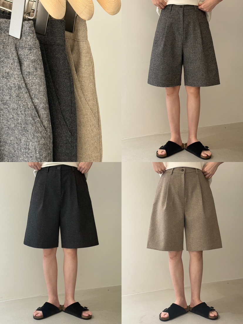 MONE-A韓國代購㊣女裝新品25秋冬職業真品人氣時尚推薦短褲MONE-A短褲