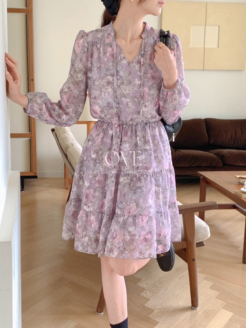 OVE東大門㊣代購女士新款推薦時尚休閑人氣職業熱賣真品連衣裙OVE連衣裙
