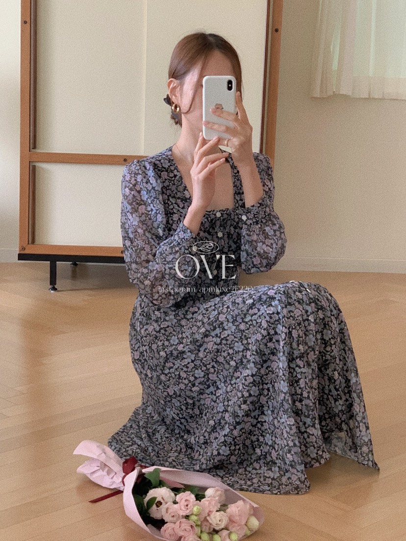 OVE東大門㊣實拍女裝新款熱賣25秋冬人氣職業推薦休閑連衣裙OVE連衣裙