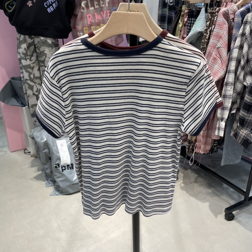 ANNA韓國直郵㊣女裝新品時尚人氣休閑推薦真品職業熱賣25秋冬T恤ANNAT恤