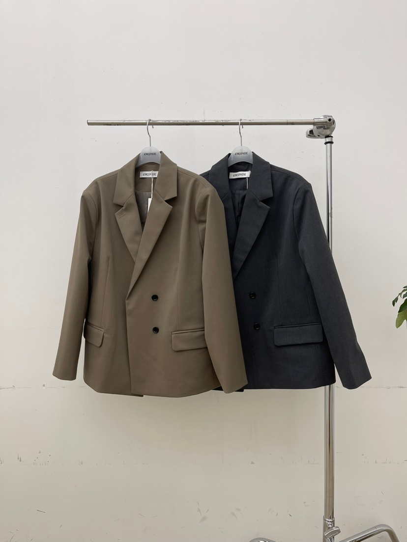 ATMOSPHERE韓國代購㊣女士新品熱賣真品25秋冬休閑夾克羊毛ATMOSPHERE/BLING夾克