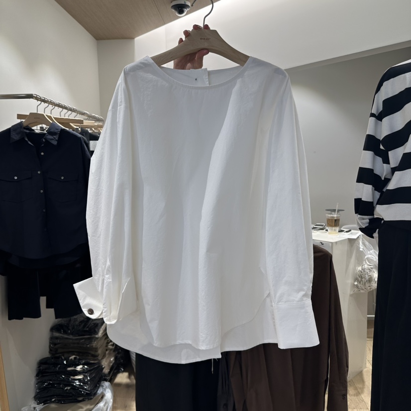 MARANT東大門㊣實拍女裝新款熱賣休閑人氣真品25秋冬襯衫蕾絲衫MARANT襯衫/蕾絲衫圖色1
