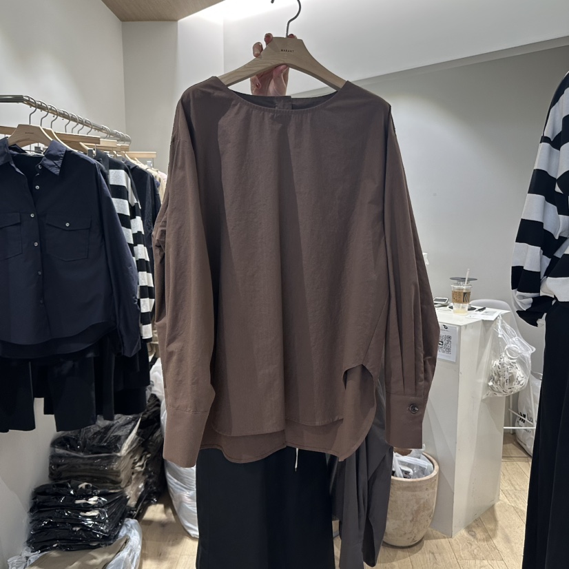 MARANT東大門㊣實拍女裝新款熱賣休閑人氣真品25秋冬襯衫蕾絲衫MARANT襯衫/蕾絲衫圖色2