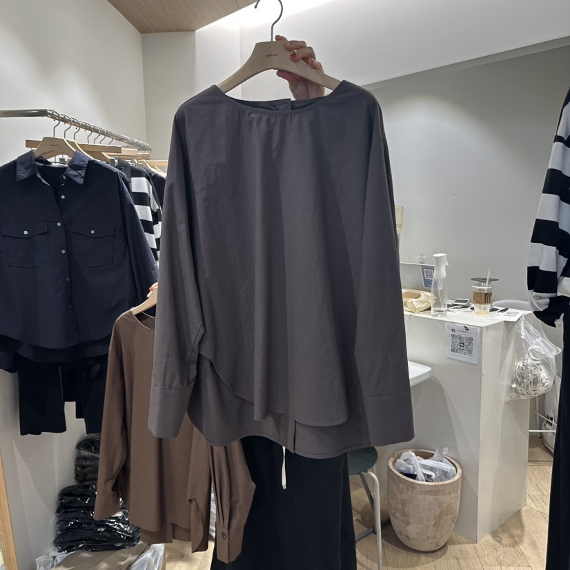 MARANT東大門㊣實拍女裝新款熱賣休閑人氣真品25秋冬襯衫蕾絲衫MARANT襯衫/蕾絲衫圖色3