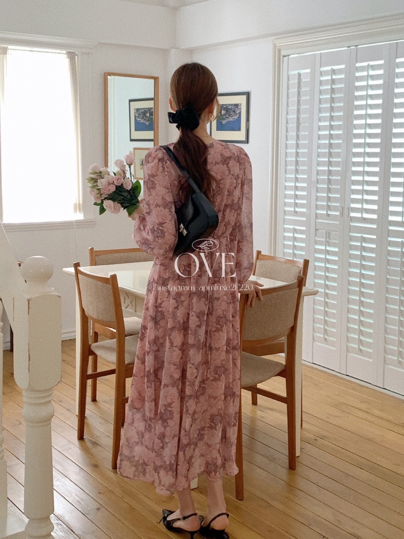 OVE韓國代購㊣女士新品人氣推薦休閑25秋冬真品職業時尚連衣裙OVE連衣裙