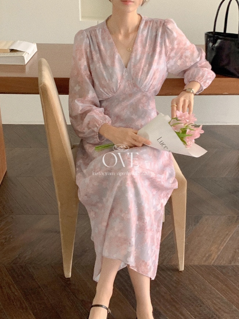 OVE東大門㊣直郵女裝新款推薦時尚職業熱賣25秋冬休閑連衣裙OVE連衣裙