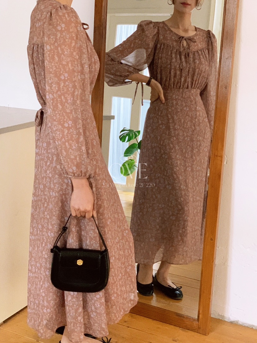 OVE東大門㊣直郵女士新款25秋冬人氣休閑真品職業時尚連衣裙OVE連衣裙