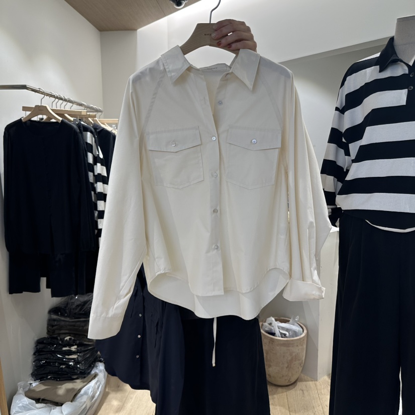 MARANT東大門㊣直郵女士新品人氣職業推薦熱賣襯衫蕾絲衫口袋MARANT襯衫/蕾絲衫圖色1