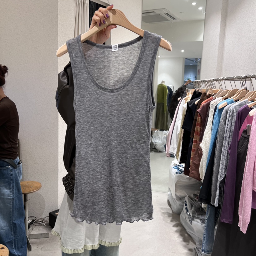 SSEMIENNE韓國代購㊣女裝新品25秋冬熱賣推薦職業時尚吊帶背心SSENIQUE吊帶/背心圖色1