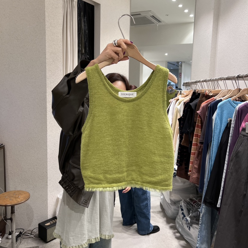 SSEMIENNE東大門㊣直郵女裝新品真品時尚25秋冬推薦吊帶背心SSENIQUE吊帶/背心