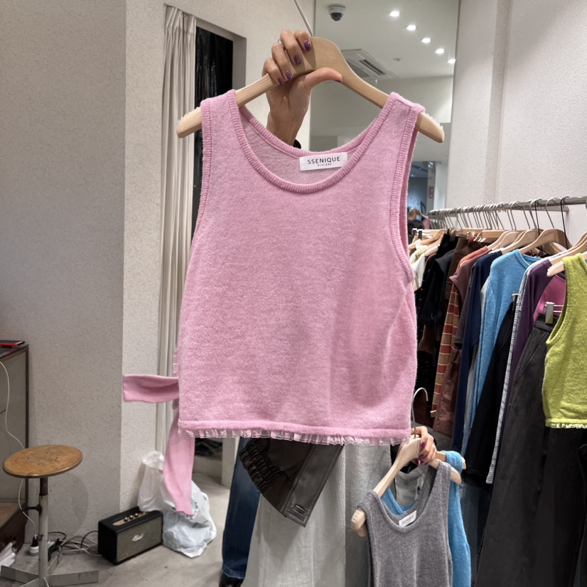 SSEMIENNE東大門㊣直郵女裝新品真品時尚25秋冬推薦吊帶背心SSENIQUE吊帶/背心圖色4
