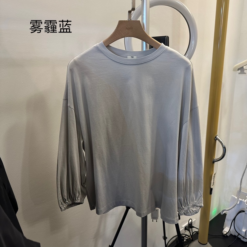 EGG東大門㊣直郵女裝新品時尚25秋冬人氣真品休閑推薦長袖T恤EGG-訂貨周期長長袖T恤圖色3