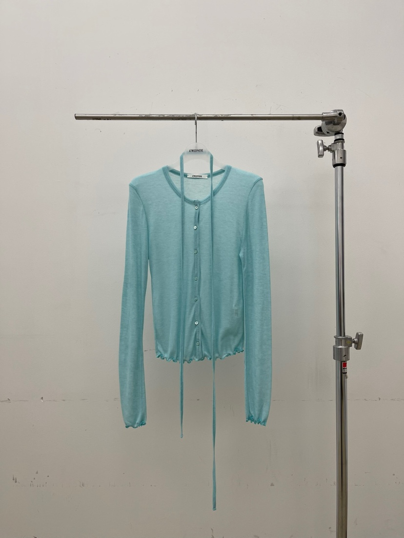 ATMOSPHERE韓國直郵㊣女士新款熱賣時尚真品針織衫含腰繩羊絨ATMOSPHERE/BLING針織衫圖色2