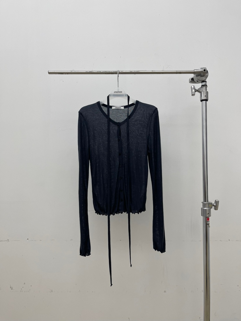 ATMOSPHERE韓國直郵㊣女士新款熱賣時尚真品針織衫含腰繩羊絨ATMOSPHERE/BLING針織衫圖色4