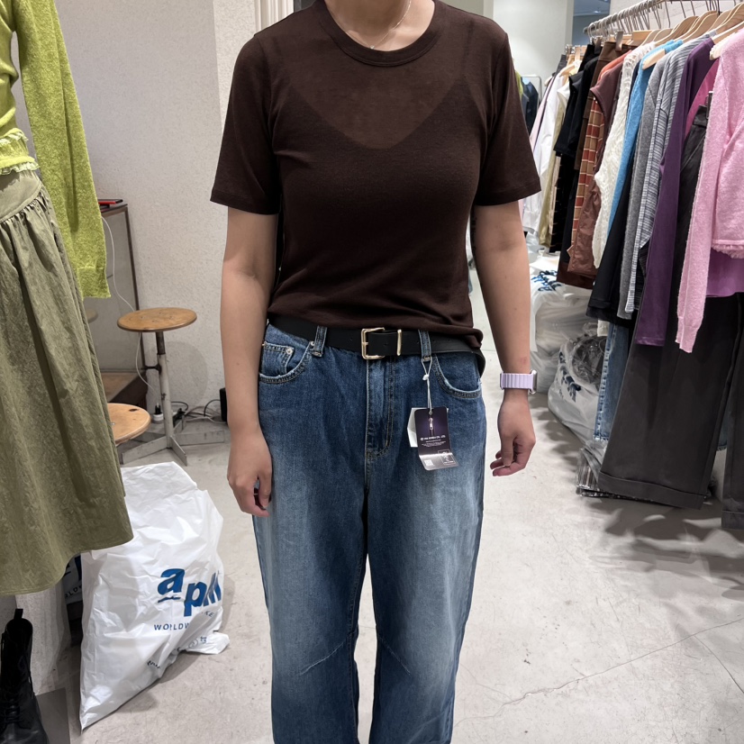 SSEMIENNE東大門㊣代購女裝新品休閑人氣職業時尚推薦T恤羊絨SSENIQUET恤圖色4