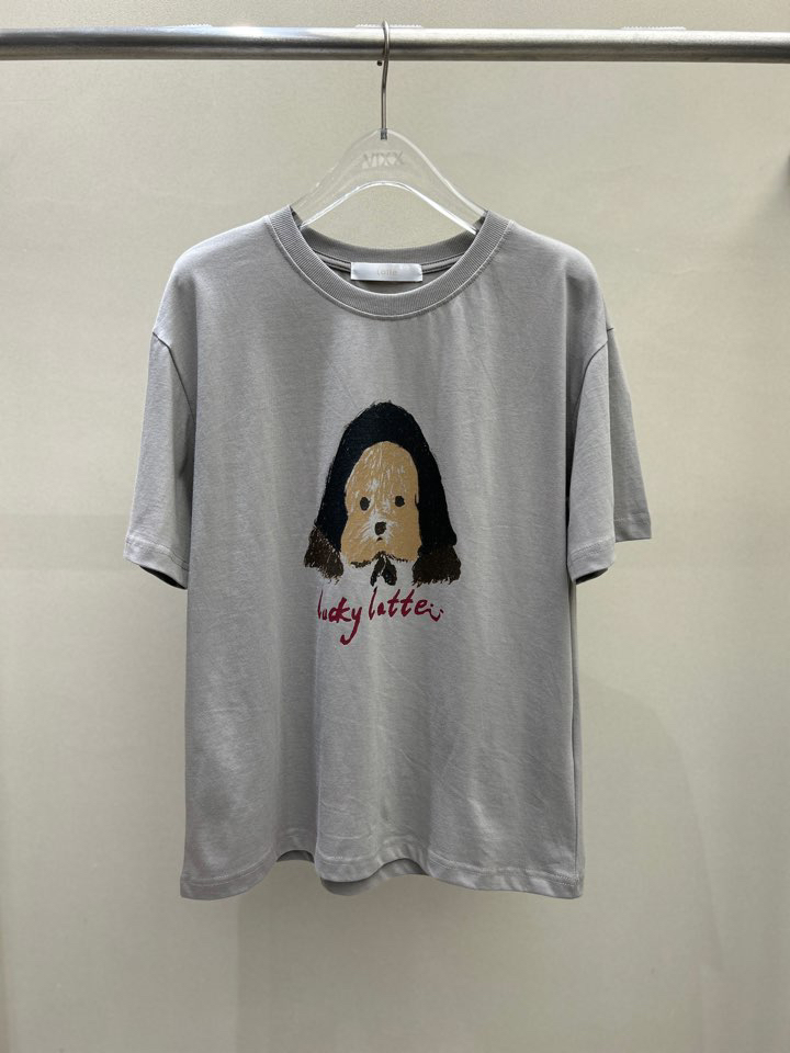 LATTE-P韓國直郵㊣女裝新品推薦真品熱賣時尚休閑25秋冬T恤LATTE-PT恤圖色2