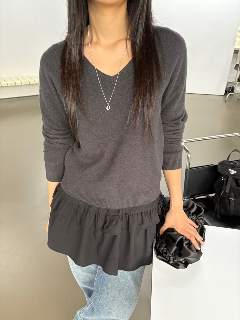 Verbena東大門㊣直郵女裝新款真品熱賣人氣時尚推薦休閑針織衫Verbena針織衫