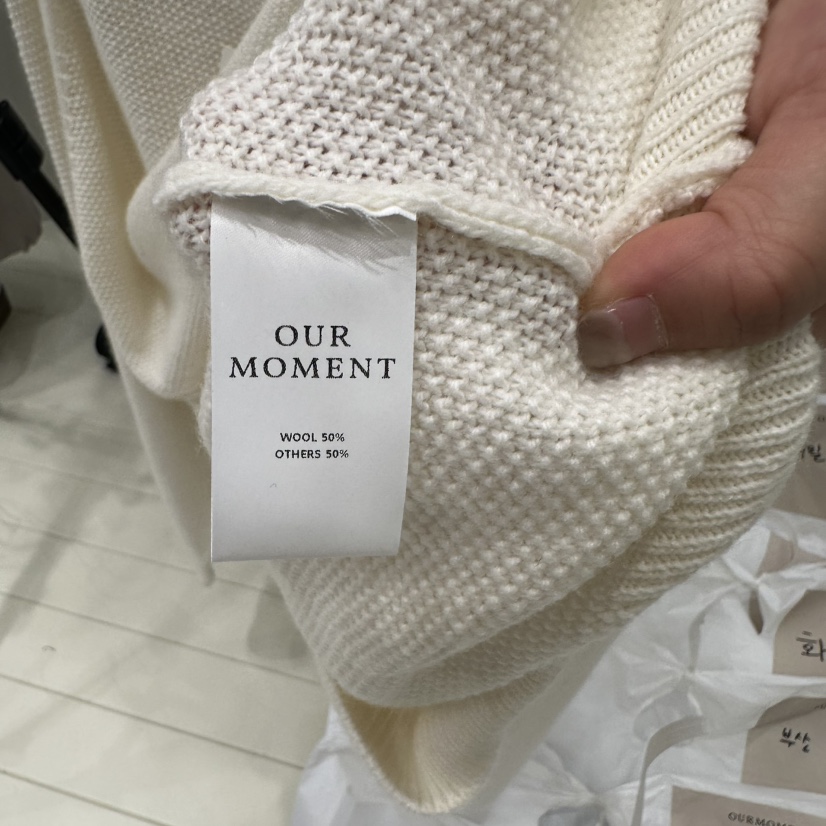 OURMOMENT東大門㊣代購女士新品熱賣職業推薦人氣真品針織衫OURMOMENT針織衫