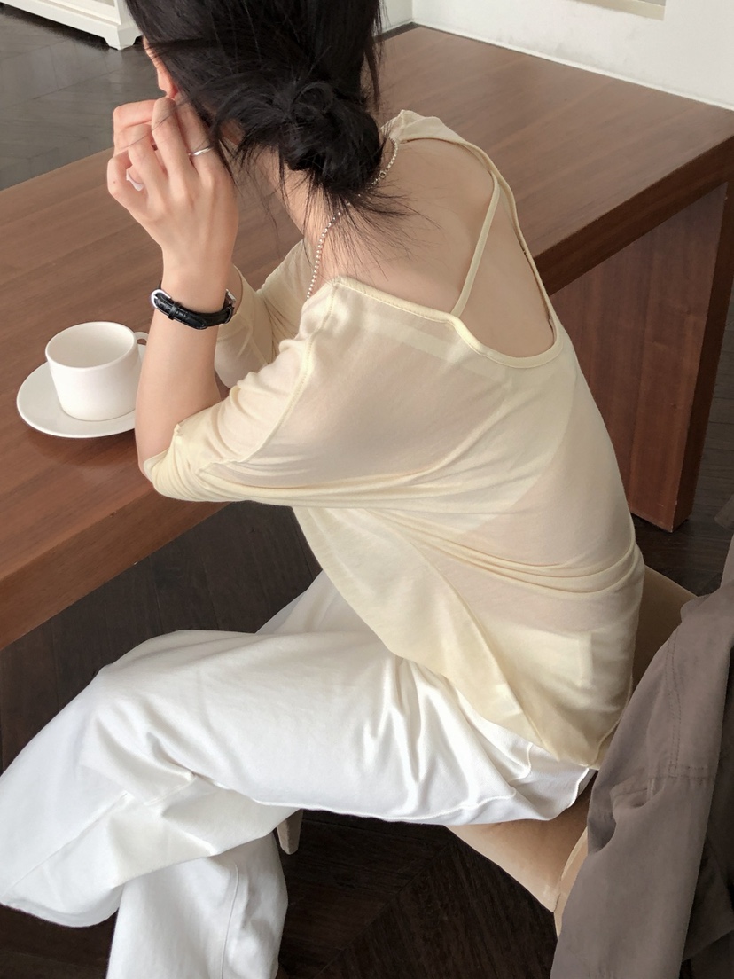 LONG PEAK東大門㊣代購女裝新款休閑25秋冬職業推薦長袖T恤LONG PEAK長袖T恤
